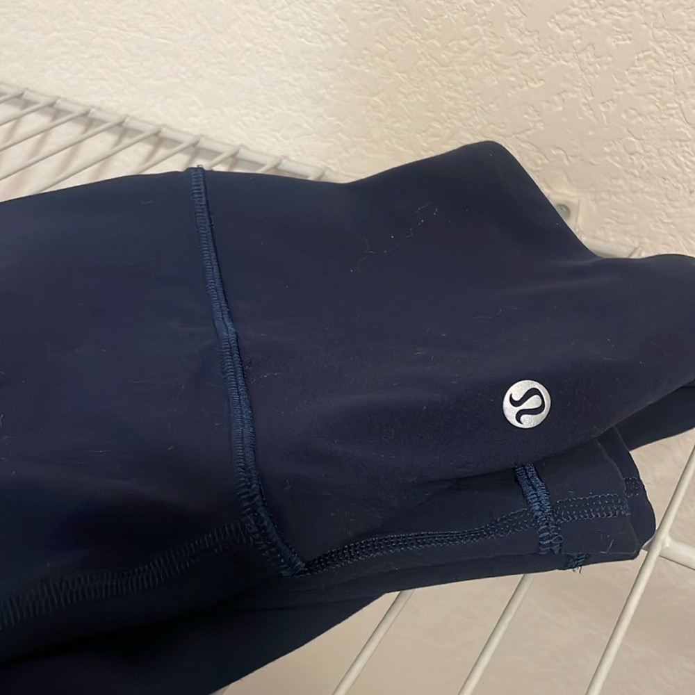 lululemon cropped navy blue align flared leggings